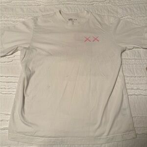 Uniqlo X KAWS White/Pink Tee